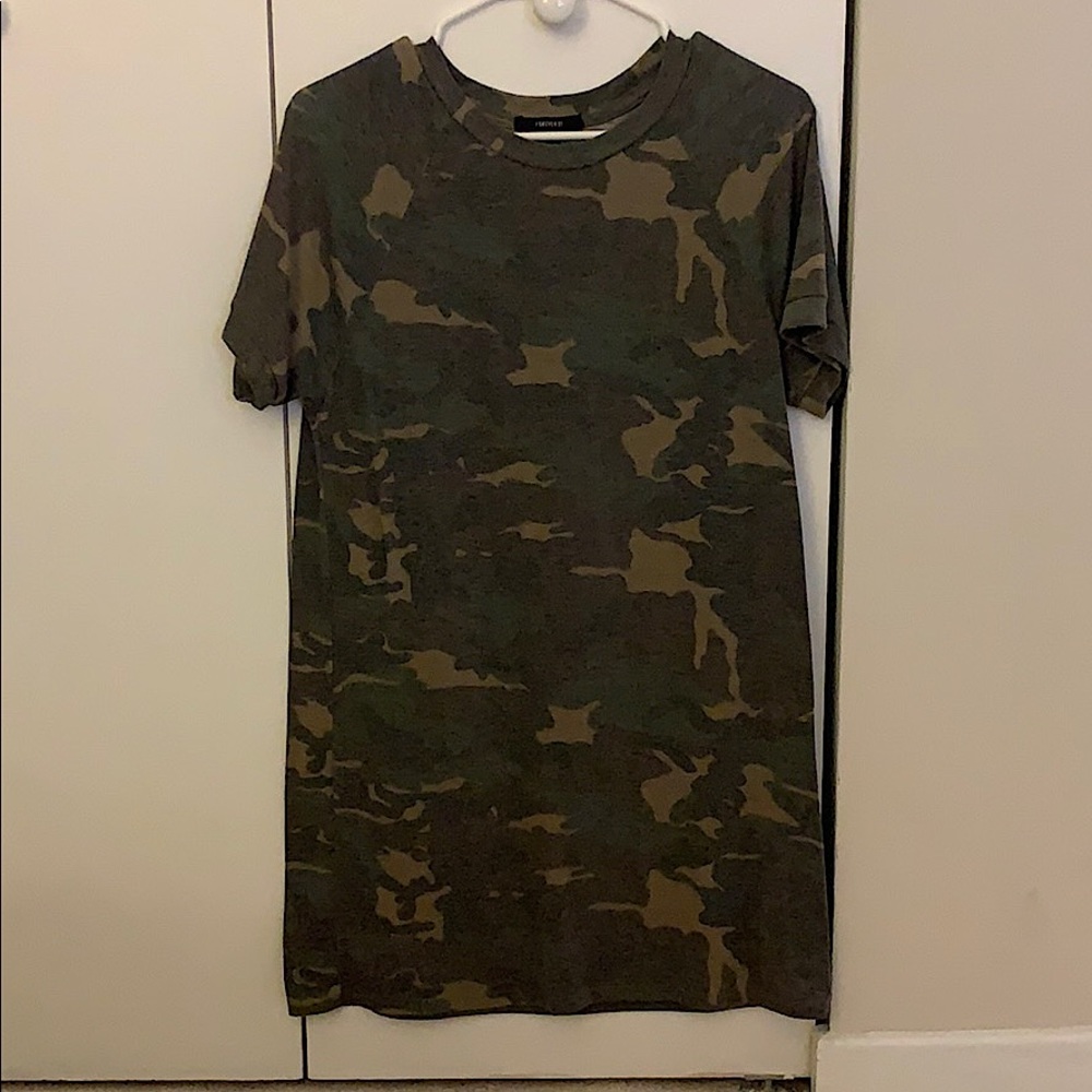 Forever 21 Camo T-Shirt Dress Size Small